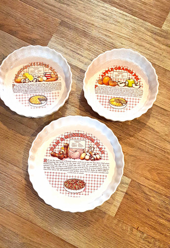 Vintage 1980s ceramic flan - , and