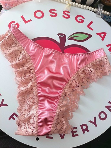 Womens satin lace knickers - satin,