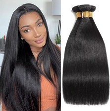 20 Inch Brazilian Straight Bundle Human Hair 12A Grade 100% Unprocessed 100g