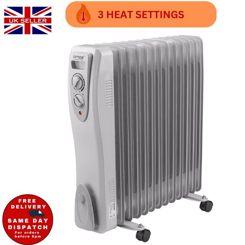 Amos oil filled radiator 3000w - filled,