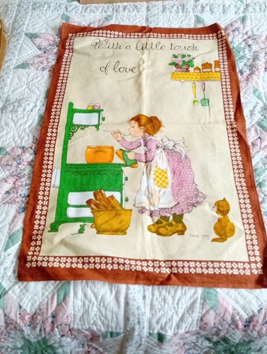 Vintage sarah kay teatowel - vintage,