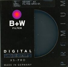 B+W 72mm XS-Pro MRC-Nano 802M Solid Neutral Density 0.6 Filter (2-Stop) 