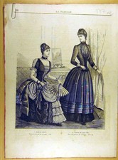 Original Old Antique Print