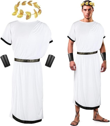 Pcs men white toga - pcs,