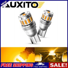 2x T10 W5w Led Car Bulbs Canbus No Error Amber Orange Side Marker Light Lamp 12v