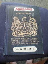 Marillion Euro Passport Tour 1984 Concert Programme