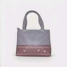 Radley Women's Vintage Inspired Leather Small Grab Bag Pink/Gray Colourway