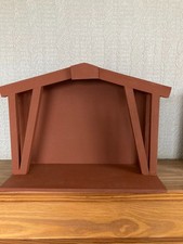 Christmas wooden nativity stable