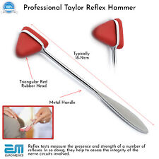 Surgical Diagnostic Taylor Reflex Hammer Red Tip Instruments Testing Pro Medical