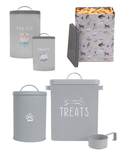 Pet treat storage tin - pet,
