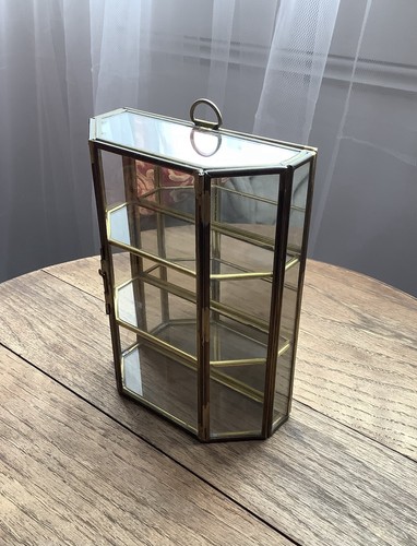 Vintage brass glass - vintage,