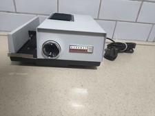 Hanimex Hanomat 1000 Slide Projector 35mm with Box Lens Magazine Vintage