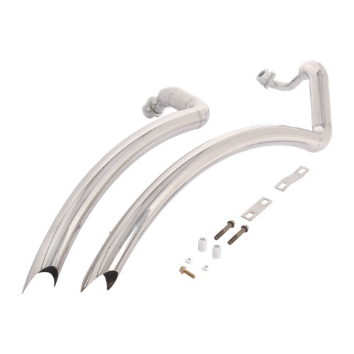 Silver muffler pipe - muffler, full