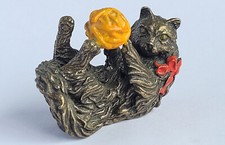 Franklin Mint Curio Cabinet "Vienna Bronze" cat -  Excellent Condition