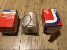 Ford popular Anglia prefect 100e oil filters x2 special dellow  stock car