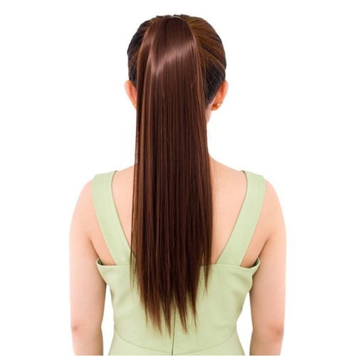 Sleek synthetic straight hair - straight,