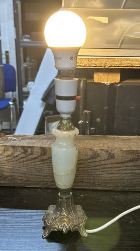 Onyx and brass style table - brass,