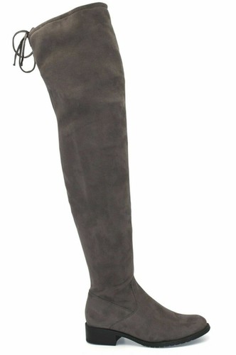 Ladies grey thigh - ladies, boots