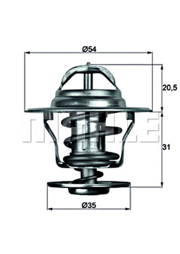Coolant thermostat for - thermostat, vw