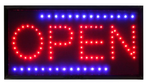 Led open sign - for, window