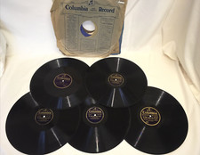 5 x 12" 78 RPM Record Collection Columbia Opera & Ballet Good Condition