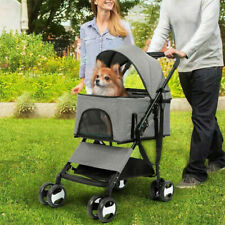 XXL Pet Stroller Pram Dog Carrier Trailer Stroller Travel Walk Carrier Load 30kg