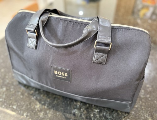 Boss parfums black duffle bag - black,