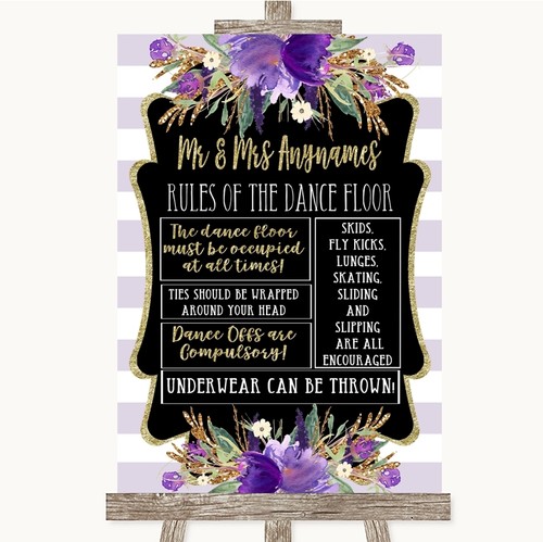 Gold purple stripes rules - &,