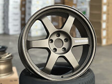 New 19x8.5J GENUINE RAYS TE37 JAPAN (4 Wheel) 5x112 Golf GTI Mercedes W177 AUDI