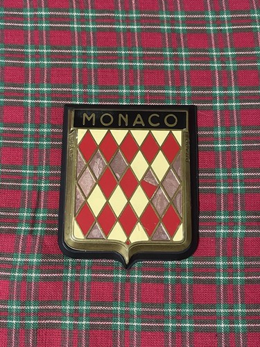 Monaco rare vintage car badge - monaco,