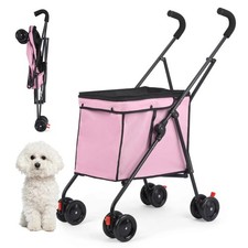 Pet Dog Cat Stroller Folding 4