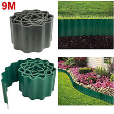 9M Flexible Plastic Green Garden Grass Lawn Path Edging Edge Border Patio Roll