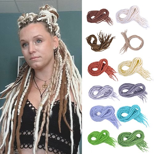 Color soft wool - 22", dreadlocks