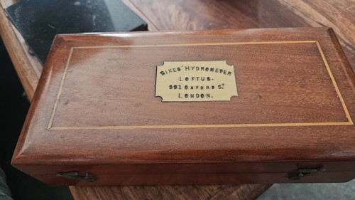 Sikes hydrometer mahogany - hydrometer,