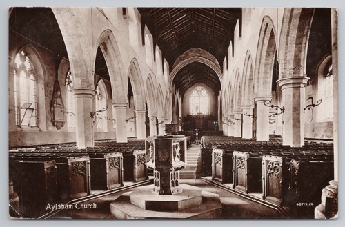 Postcard antique rppc aylsham - postcard,