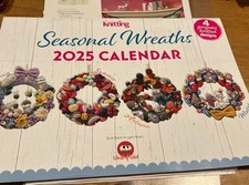 Simply Knitting 2025 Calendar 4 Seasonal Wreath Patterns Christmas/Easter +