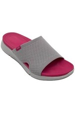 Ryka Anatomical Knit Slide Sandals Triumph Raindrop Grey