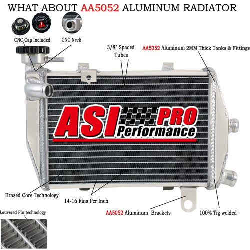 Rows right side - radiator, for
