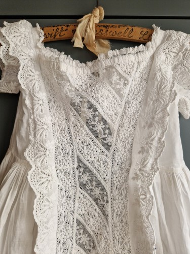 Antique christening gown fine - antique,