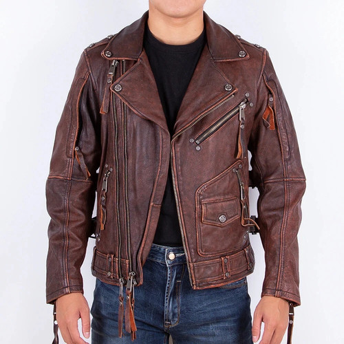 Mens brown real - mens,