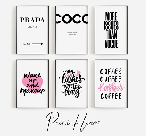 Fashion wall art print - wall,