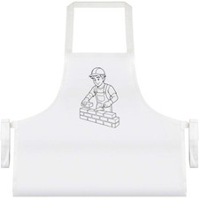 'Bricklayer Working' Unisex Cooking Apron (AP00087791)