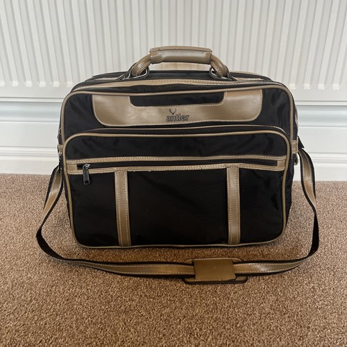 Vintage antler travel bag - antler,