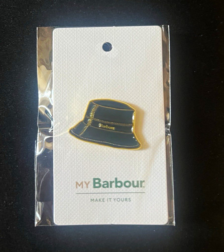 Barbour bucket hat enamel pin - bucket,