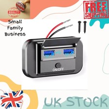 12v Dual USB Fast Charger Power Socket For campervan motorhome Caravan VW T5 T6