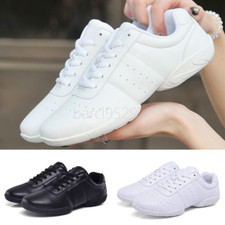 Youth & Adult Cheer Shoes Round Toe Cheerleading Shoe Boys Lace Up Sport Comfort