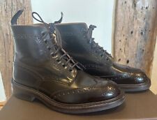 TRICKERS Stow Style Brogue Boots Shade Dark Brown UK 7, Fit 5