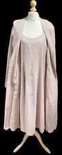 Ladies OUT OF XILE Pale Pink A-Line Dress with Long Jacket Size 4  UK 16-18