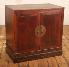 Large Early 19th Century Chinese Export  Shandong 2 seasons Cabinet Cupboard