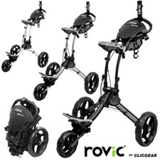CLICGEAR 2025 ROVIC RV1C COMPACT 2.0 GOLF PUSH TROLLEY ALL COLOURS +FREE GIFTS